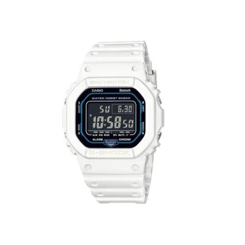 Casio G-shock Digital Resin Strap White Band Men`s Watch DWB5600SF-7