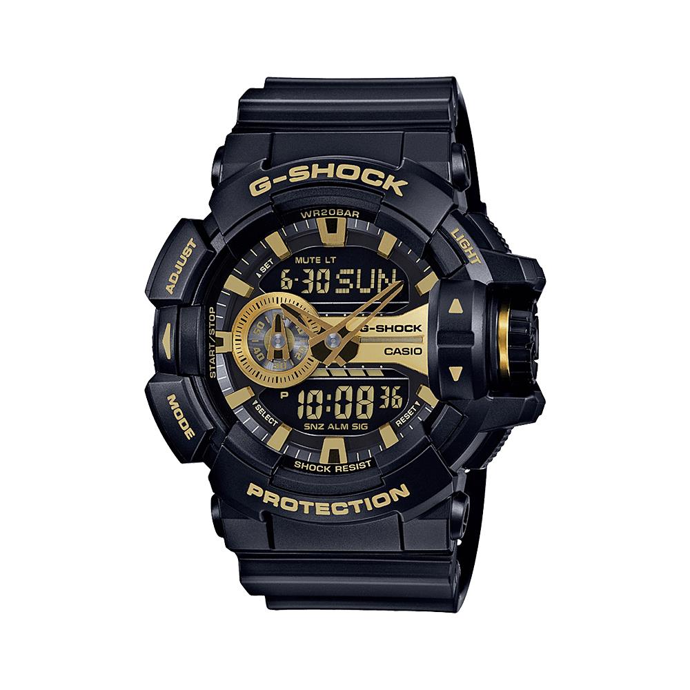Casio Mens G-shock Analog-digital Rotary Metallica Dial Watch GA400GB-1A9