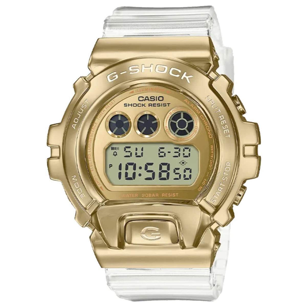 Casio G-shock Metal Covered Gold Clear Semi-transparent Watch GM-6900SG-9