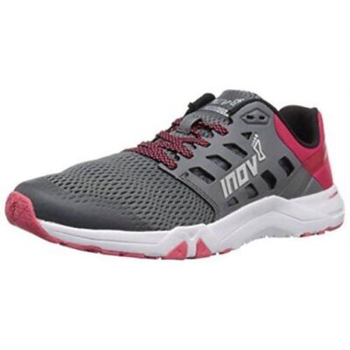 Inov-8 Women`s Shoes Alltrain 215 Fabric Low Top Lace Up Grey/pink Size 7.0