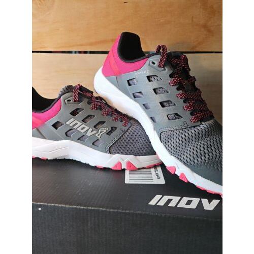INOV-8 Alltrain 215 Terradapter Grey Pink Womens 9.5 Men`s 8 Tennis Shoes