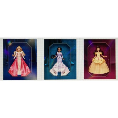 Disney Collector Radiance Collection Belle Jasmine Aurora Set of 3 Mattel