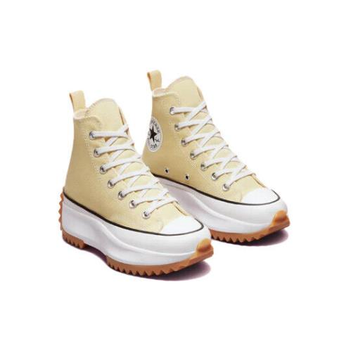 Converse Run Star Hike Hi A02132C Men`s Yellow/white/gum Sneaker Shoes NR3890 - Yellow/White/Gum