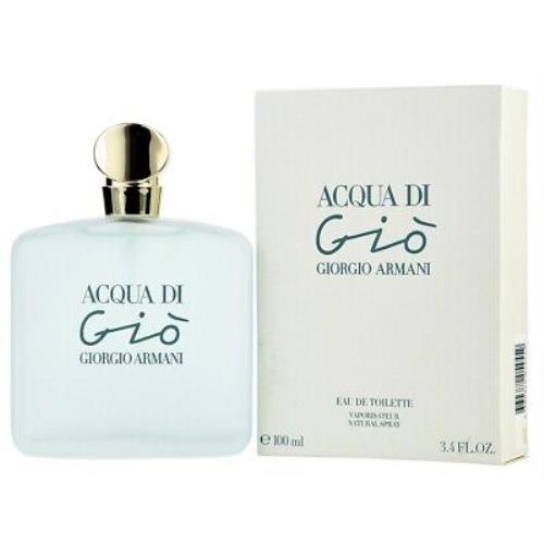 Acqua DI Gio Giorgio Armani 3.4 oz / 100 ml Eau de Toilette Women Perfume