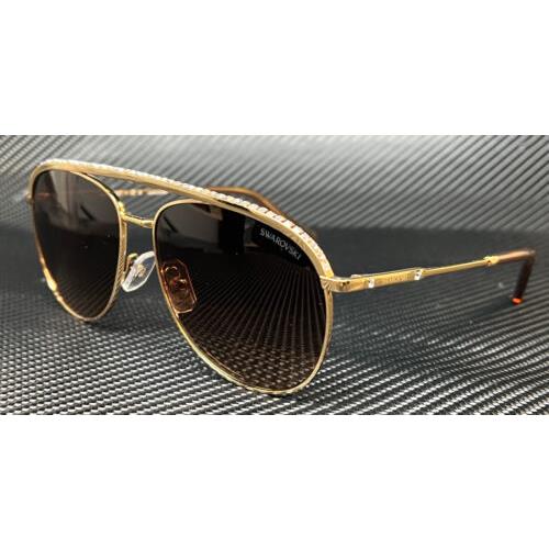 Swarovski SK7005 400474 Gold Brown Gradient Women`s 58 mm Sunglasses