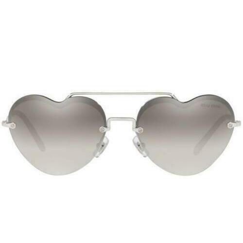 Miu Miu Forever IN Love MU62US 1BC5O0 58 Silver/grey Shaded Mirror Sunglasses