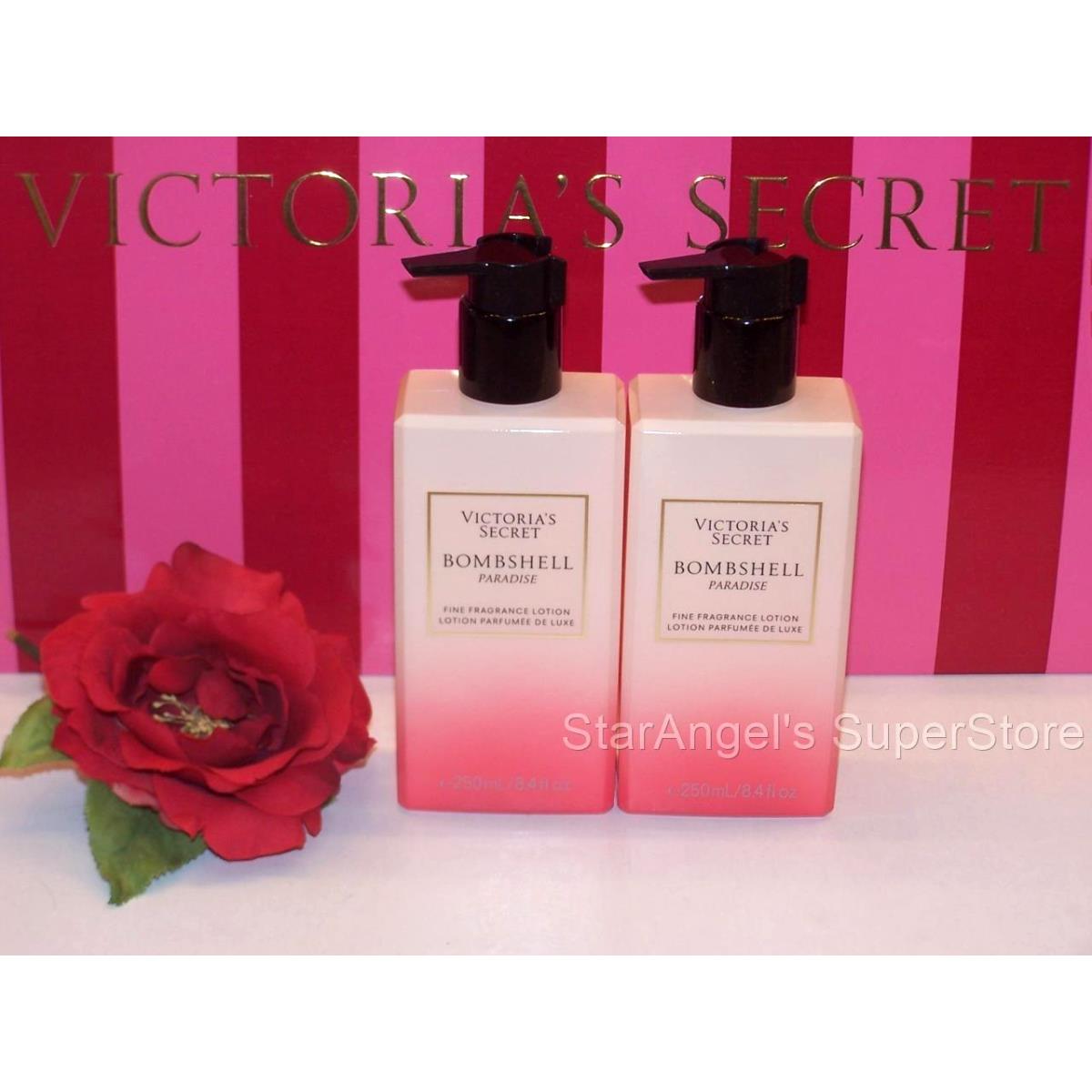 Victoria`s Secret Bombshell Paradise Fragrance Lotion 8.4 oz Lot of 2