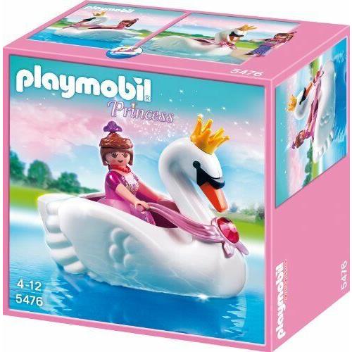 Playmobil 5476 Princess Figure with Swan Boat Pink Magical Play Set Toy