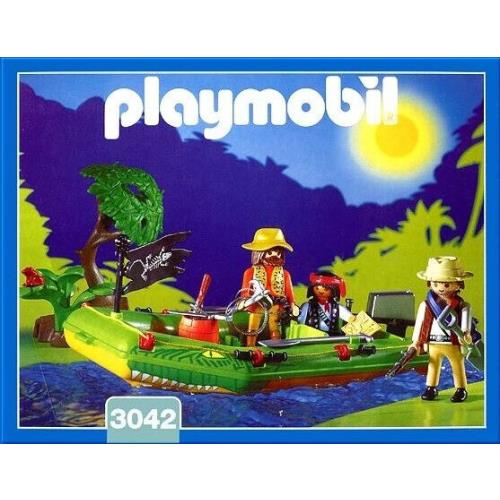 Playmobil 3042 Jungle Expedition River Raft Pirates Indiana Jones