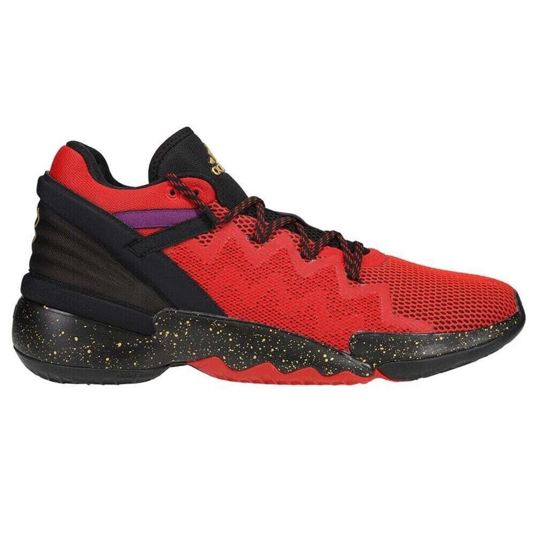 Adidas Unisex D.o.n. Issue 2 Basketball Shoes Core Black/scarlet/gold Metallic