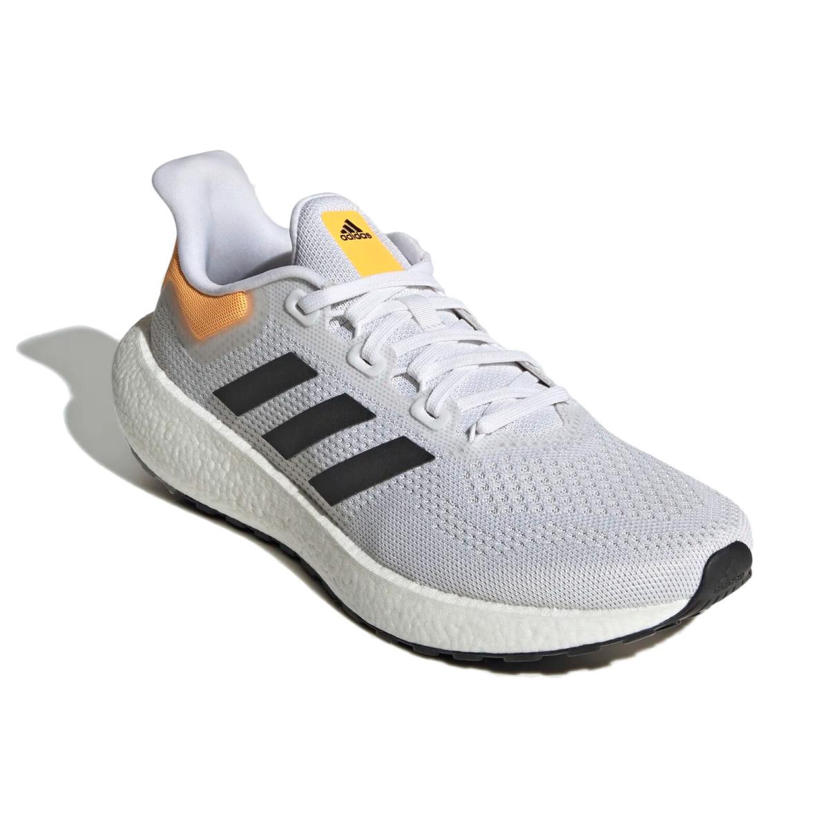 Adidas Unisex Pureboost Jet 21 Running Shoes White/black/flash Orange