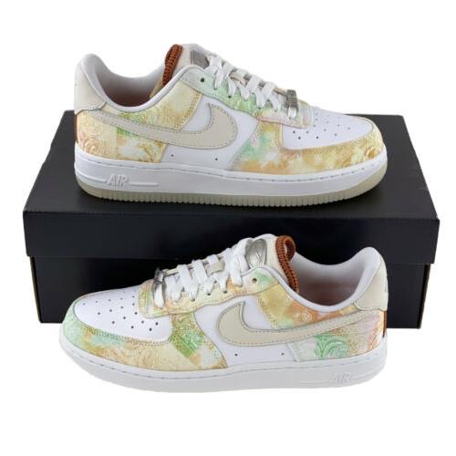 Nike Air Force 1 07 LX Pastel Paisley Women`s Sneakers Shoes White FJ7739 101