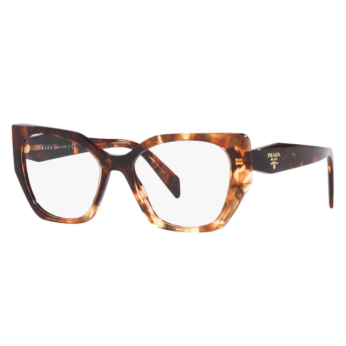 Prada PR 18WV 07R1O1 Caramel Tortoise Plastic Fashion Eyeglasses 52mm