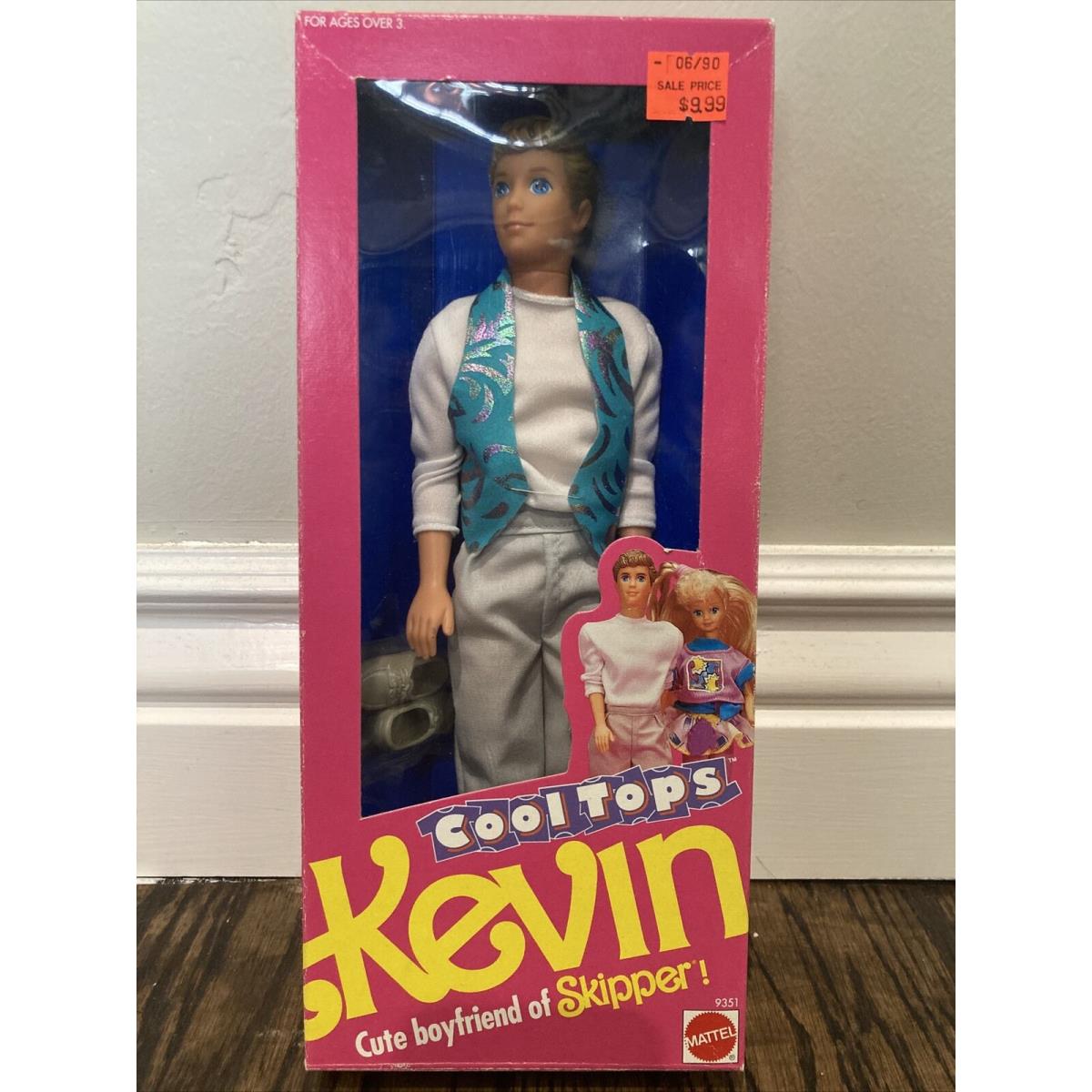 Kevin Cool Tops Cute Boyfriend of Skipper Mattel 9351 Barbie 1990