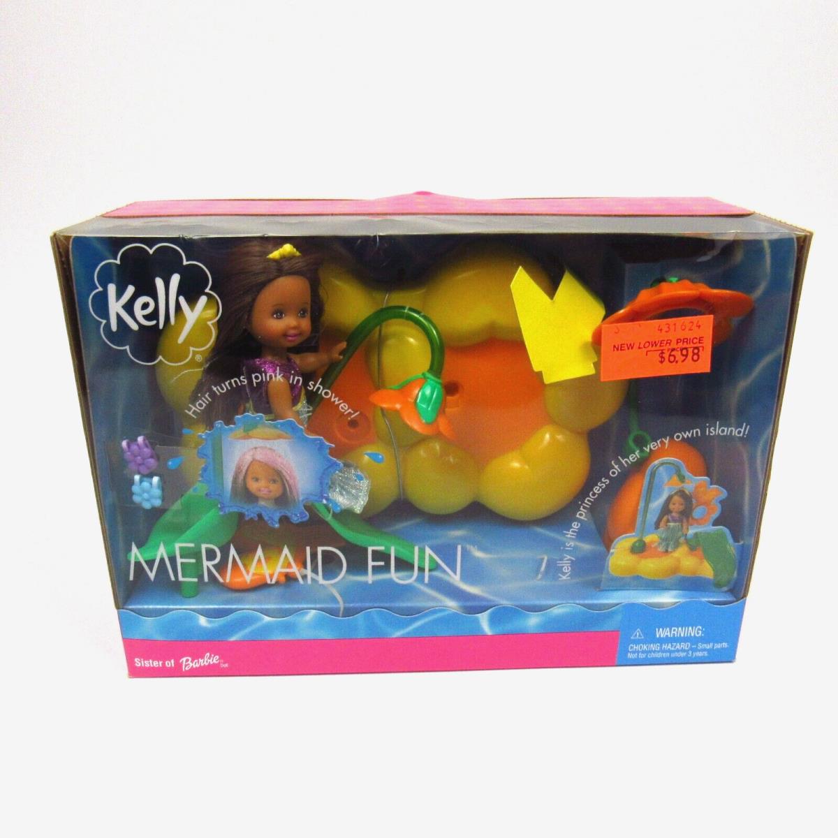 Barbie 2001 Kelly Mermaid Fun 52886 Doll Mattel African American - Loose Inside