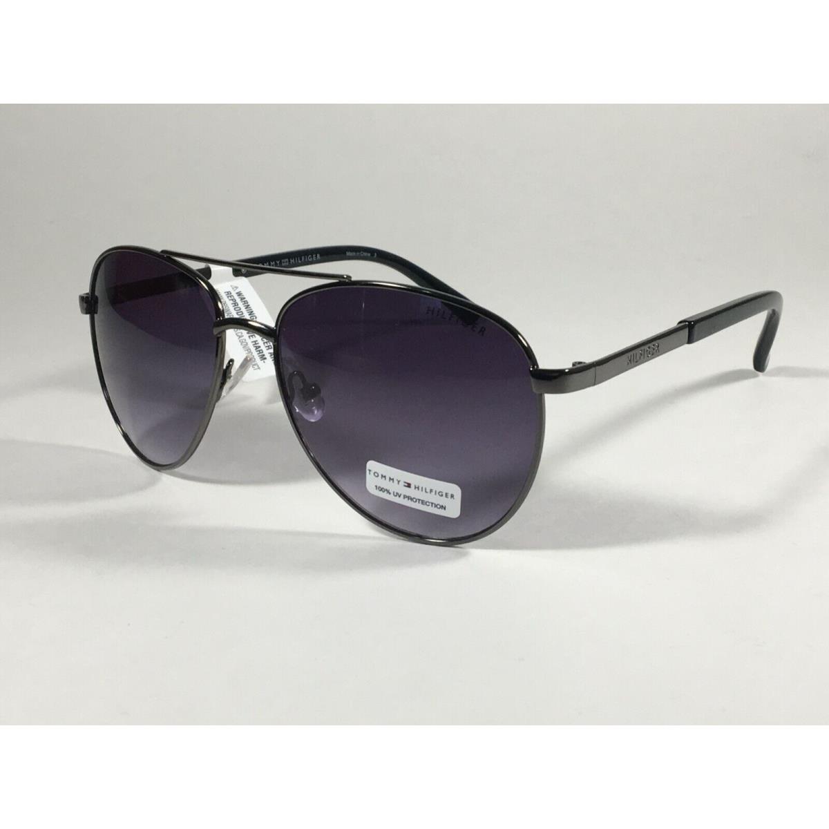 Tommy Hilfiger Lindsay WM OL275 Aviator Sunglasses Gunmetal with Gray Gradient