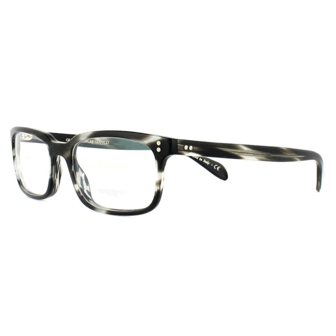 Oliver Peoples Eyeglasses Denison OV 5102 1486 53-17 Matte Ebony Wood Frames - Frame: , Lens: