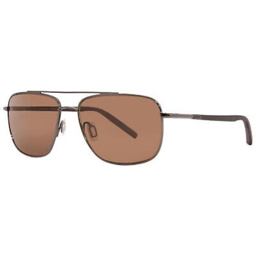 Serengeti Tellaro 8821 Sunglasses Shiny Gunmetal/glass Polarized Driver 60mm
