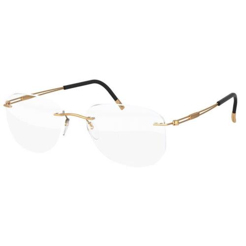 Silhouette Eyeglasses Tng Titan Next Generation 52/17/145 Gold 5521/EX-7530