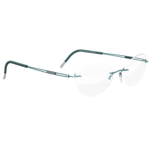 Silhouette Eyeglasses Tng Titan Next Generation 52/17/140 Teal 5521/FB-5040