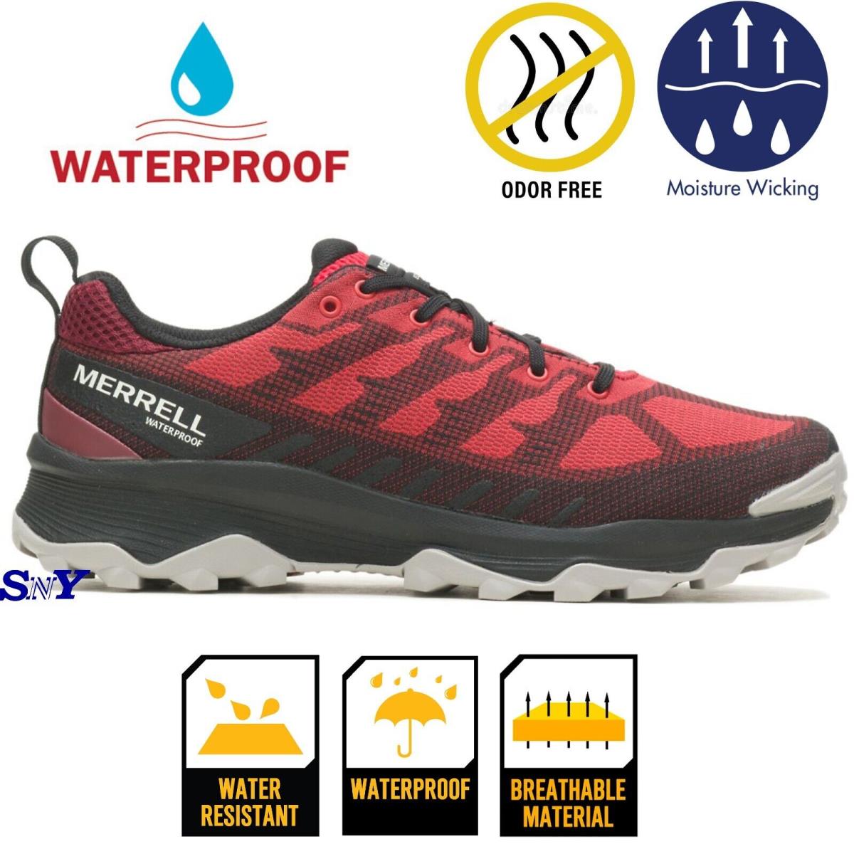 Merrell Men`s Speed Eco Waterproof Odor-free Breathable Hiking Lightweight Shoes