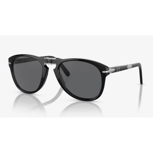Persol PO0714SM 95/B1 54 Steve Mcqueen Black Sunglasses Lenses Grey