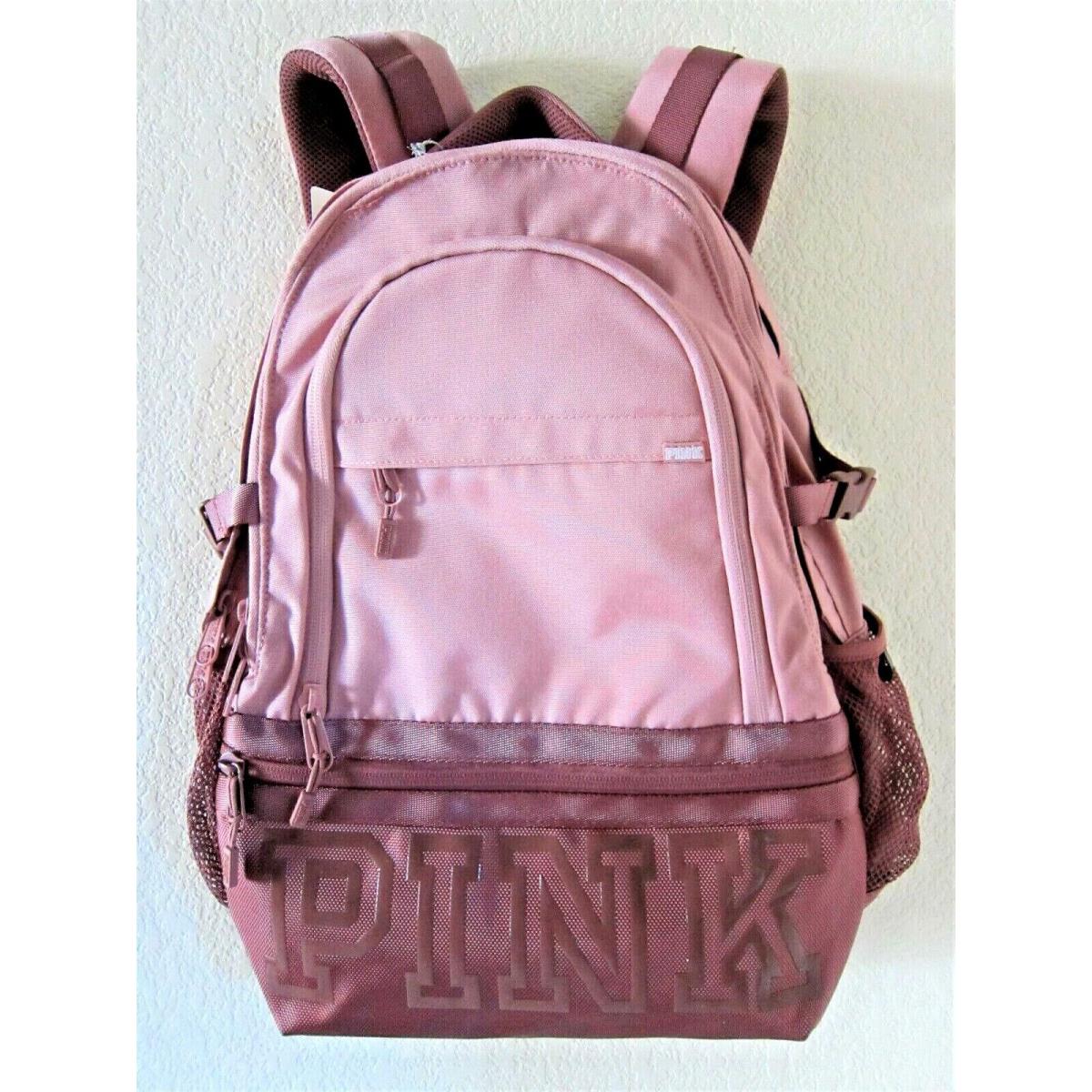 Victoria Secret Pink Collegiate Backpack School Book Bag Travel Gym Beach Large