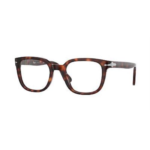 Persol PO3263V 24 Square Havana Demo Lens 50 mm Unisex Eyeglasses