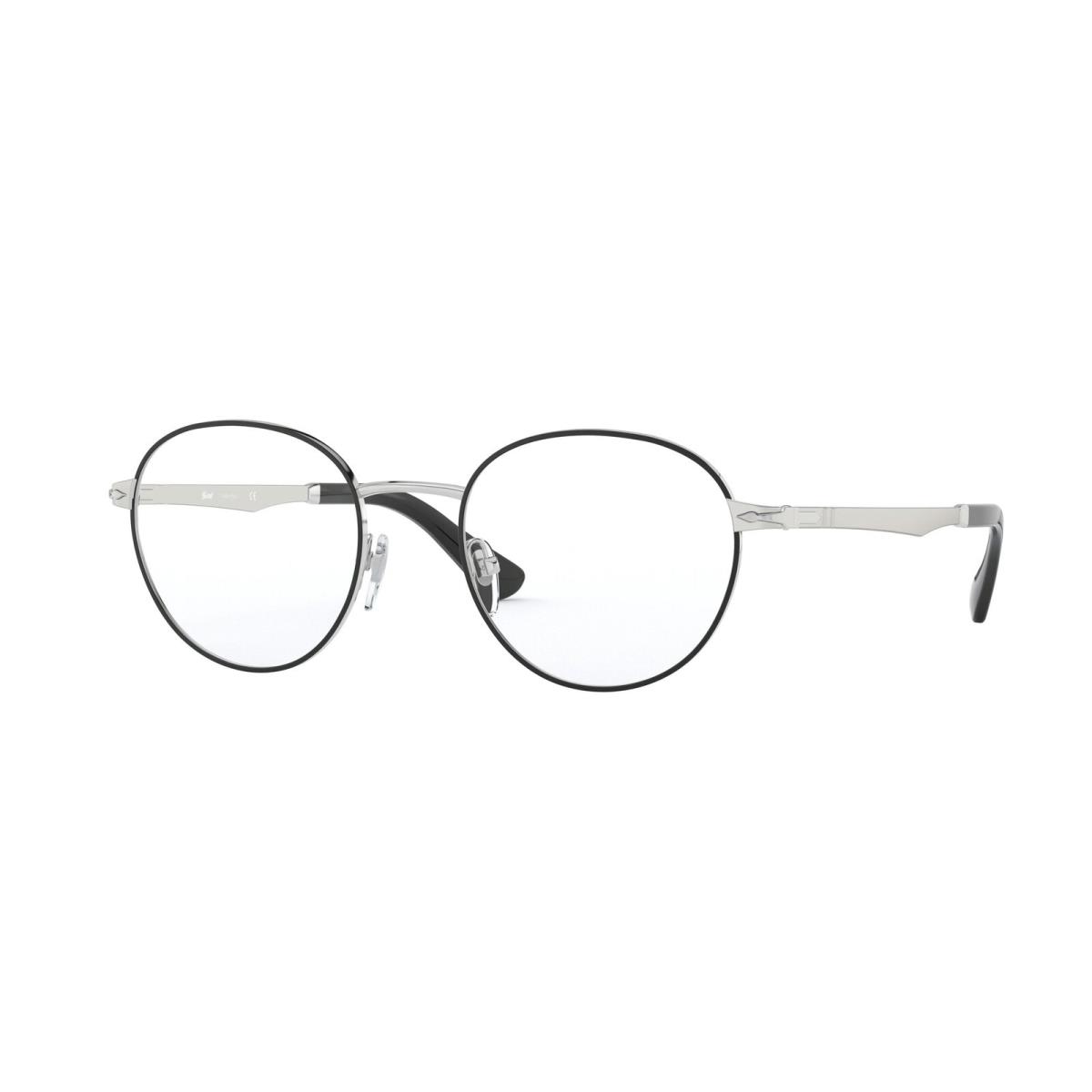 Persol PO2460V 1074 Phantos Silver Black Demo Lens 50 mm Men`s Eyeglasses