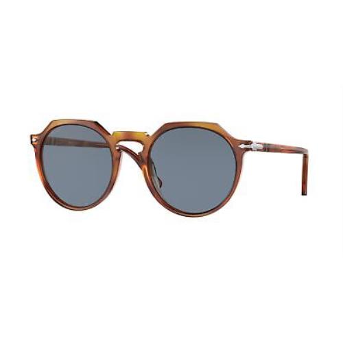 Persol PO3281S 96_56 Phantos Terra Di Siena Light Blue 52 mm Unisex Sunglasses