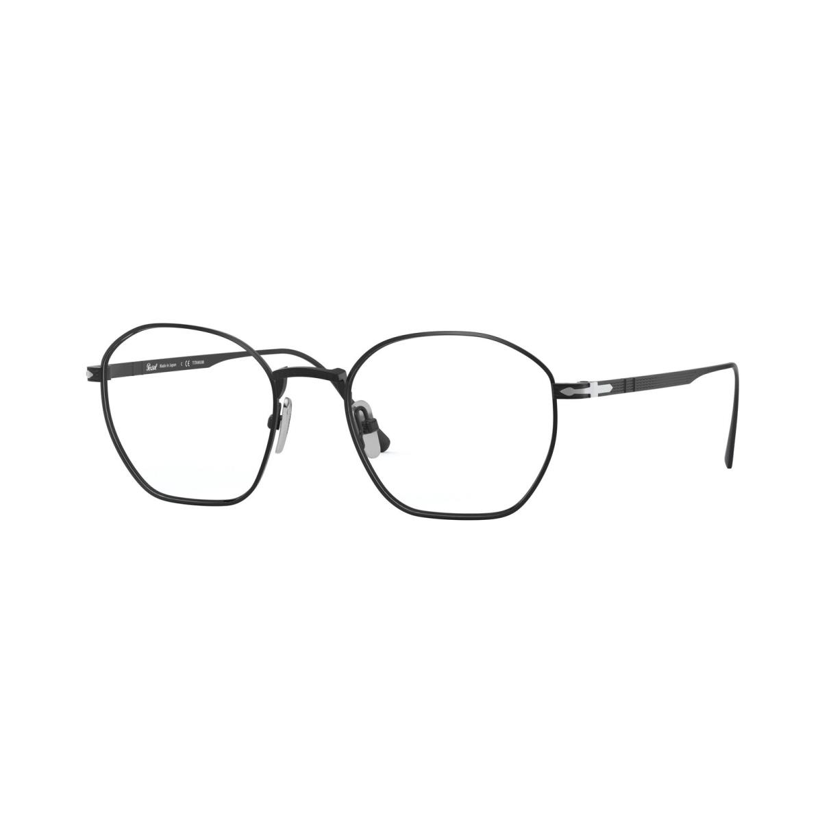 Persol PO5004VT 8004 Irregular Matte Black Demo Lens 48 mm Unisex Eyeglasses