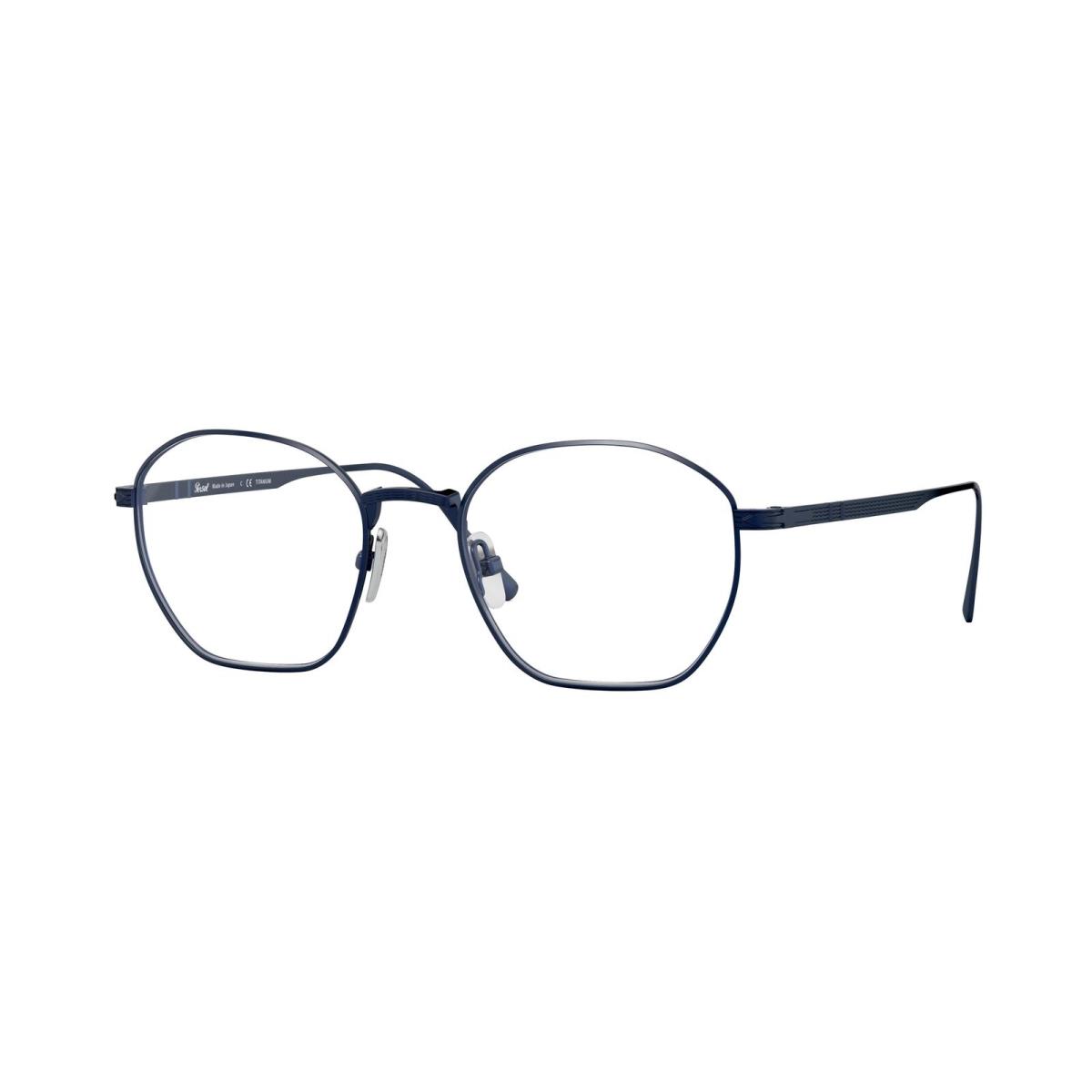 Persol PO5004VT 8002 Irregular Brushed Navy Demo Lens 48 mm Unisex Eyeglasses