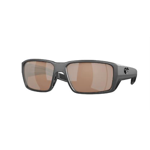 Costa Sunglasses-fantail Pro 98-Matte Gray W/copper Silver Mirror