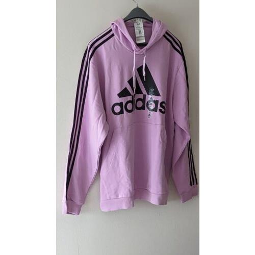 Gorgeous Lilac/black Adidas Hoodie 32.5 Long 60 Torso 38 Sleeve 3XT