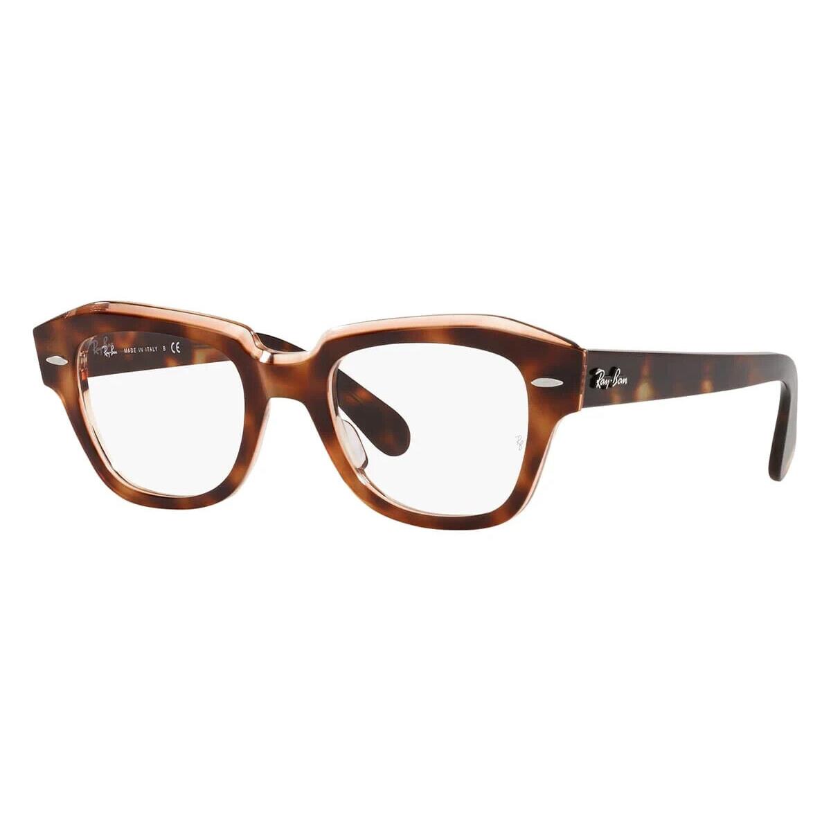 Ray-ban RB5486 8098 State Street Square Dark Havana Eyeglasses