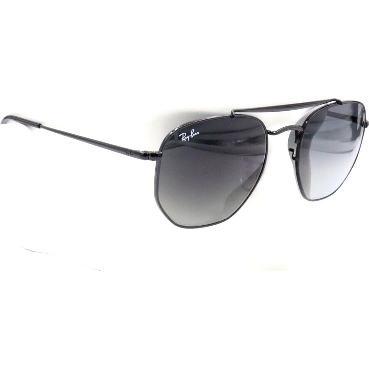 Ray-ban The Marshal Black Metal Aviator Gradient Sunglasses RB3648 002/71 54