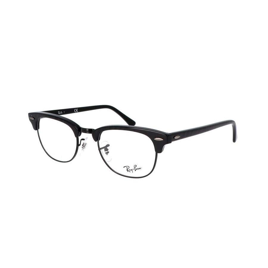 Ray-ban RB5154 8049 Clubmaster Polished Black Marble Eyeglasses