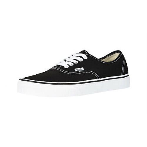 Vans Authentic Black White Canvas Shoes Women Men Sneakers