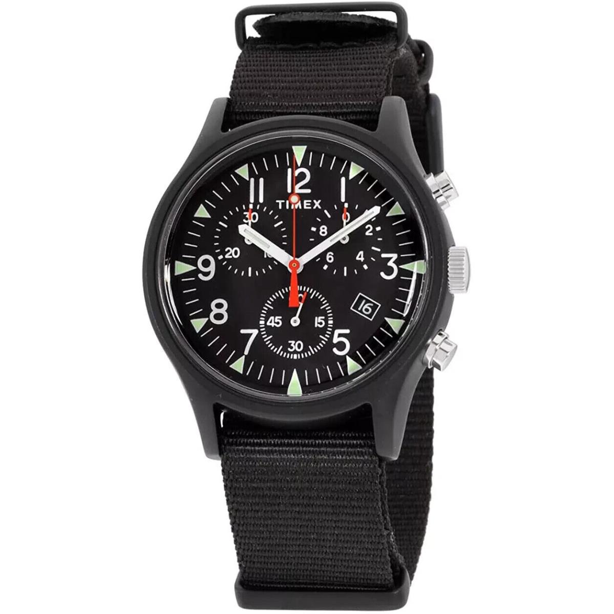 Timex MK1 TW2R67700 Men`s Quartz Watch Analog 40mm Case Black Fabric Strap