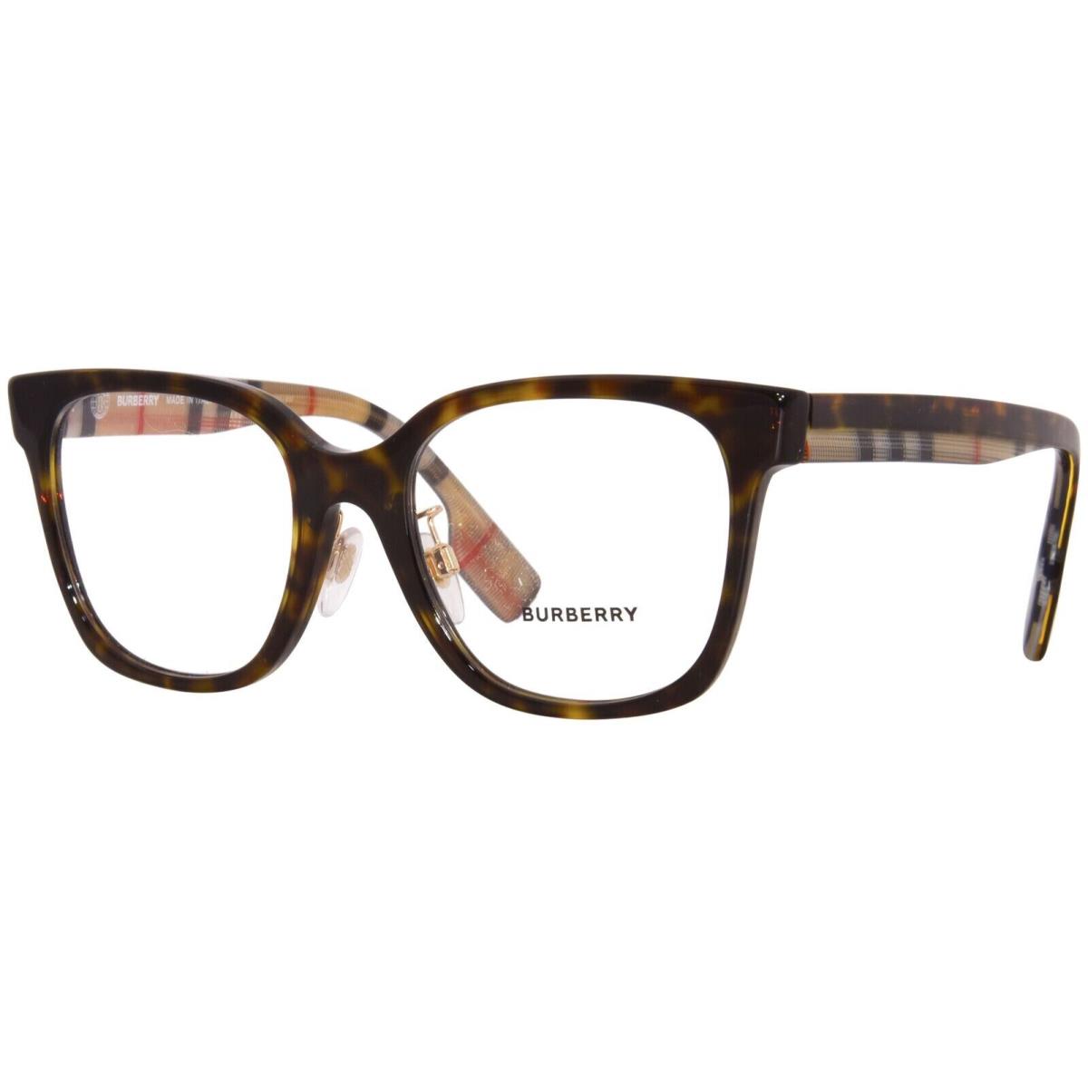 Burberry Evelyn BE2347F 3943 Eyeglasses Women`s Dark Havana Full Rim 52mm