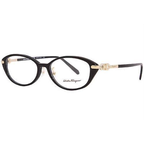 Salvatore Ferragamo SF2882RA 001 Eyeglasses Women`s Black Full Rim 54mm