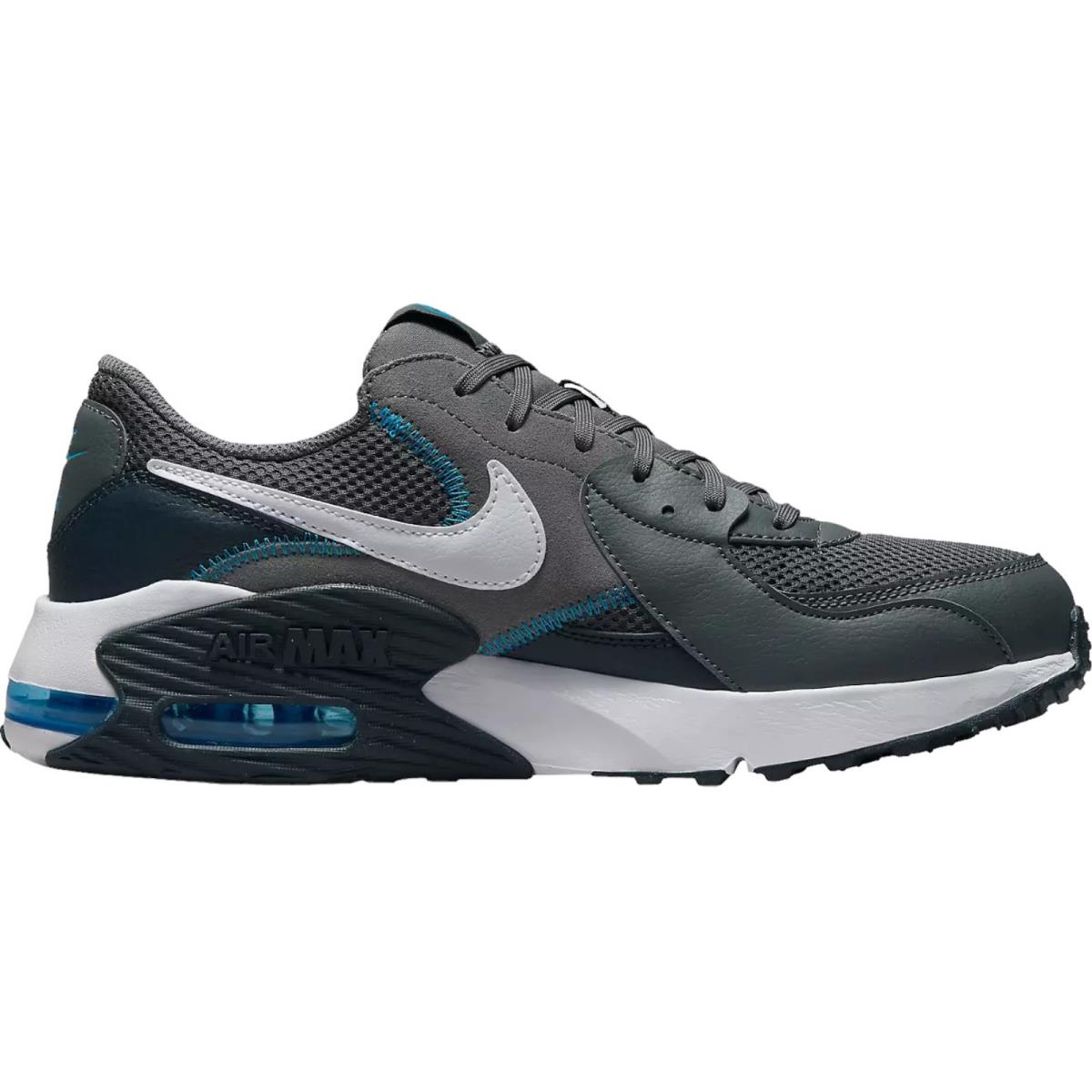 Nike Air Max Excee Men`s Casual Shoes All Colors US Sizes 7-14 Iron Grey/White/Photo Blue/Dark Obsidian