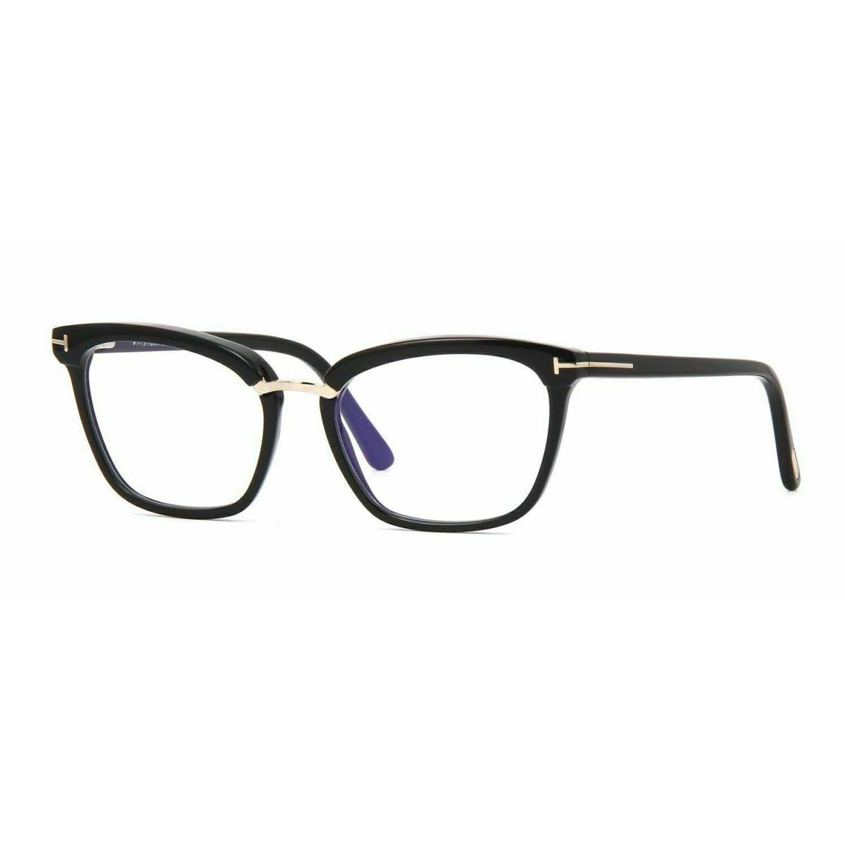 Tom Ford FT5550-B 001 Eyeglasses Shiny Black Frame 54mm