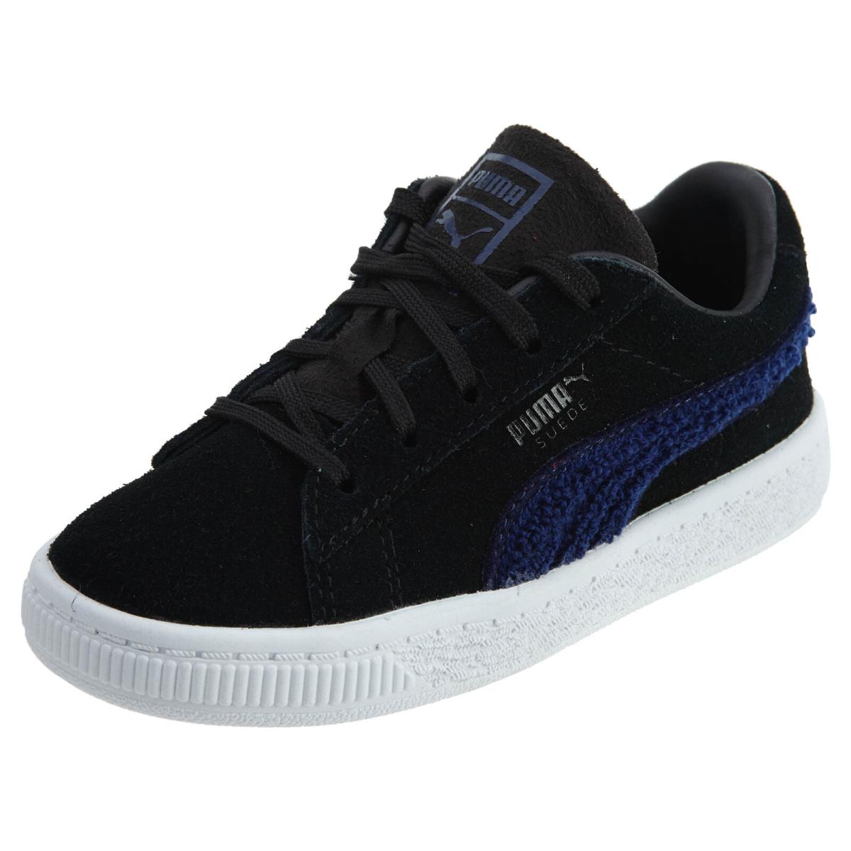 Puma Suede Classic Terry Infant Sneaker Toddlers Style : 363909 - Puma Black-Blue Depths