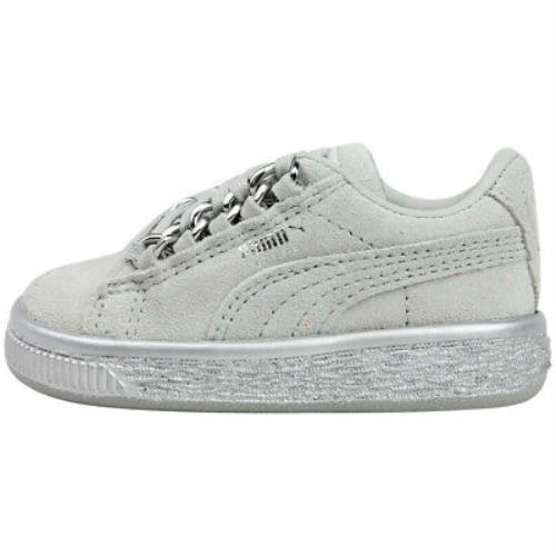 Puma Suede Classic X Chain Toddlers Style : 366667 - Grey Violet/Puma Silver