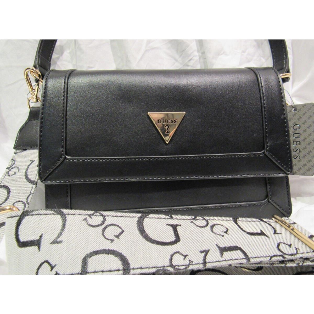 Guess Chai Ladies Purse Shoulder Bag in Black Free Usa Shipping