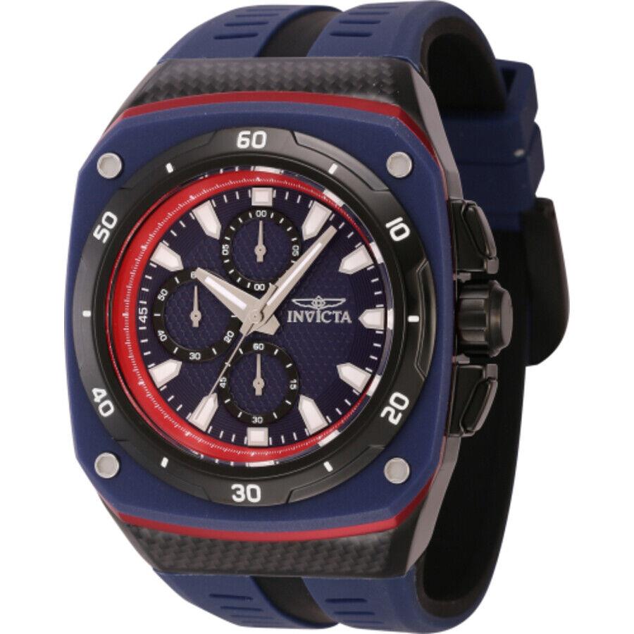 Invicta Speedway Chronograph Quartz Blue Dial Men`s Watch 46108