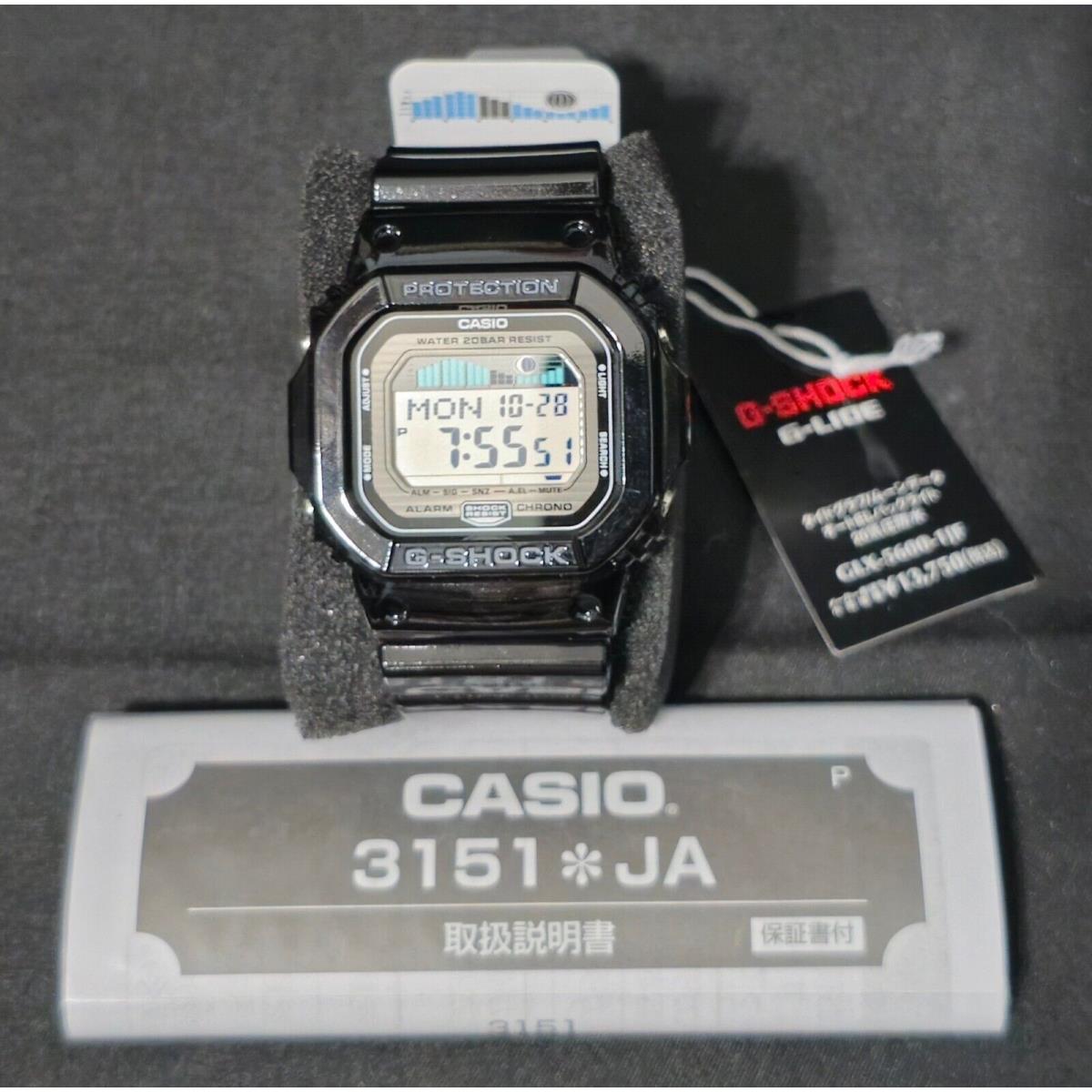 Casio G-shock GLX-5600-1JF G-lide Tide Moon Data World Time Digital Men Watch