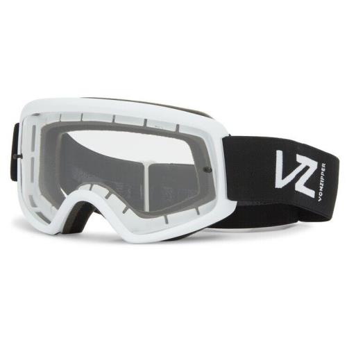 Vonzipper Beefy Element Goggle White Clear Lens One Size