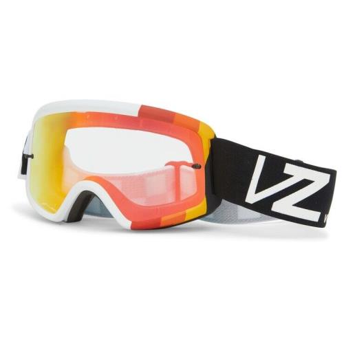 Vonzipper Beefy Hayz Goggle White/black Clear Orange Chrome Lens One Size